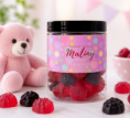 Dóza se želé malinami
